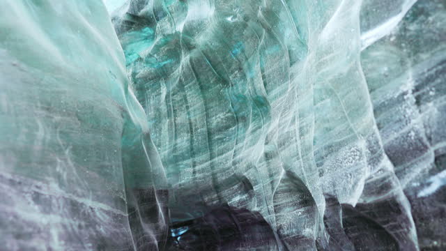 Inside crevasse in vatnajokull polar cap