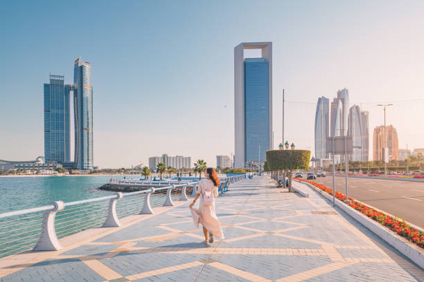 istock Strolling along the Abu Dhabi Corniche, a scenic waterfront promenade with stunning views of the Arabian Gulf and the city's iconic skyscrapers, is a must-do for any visitor to the UAE's capital. 1487682679