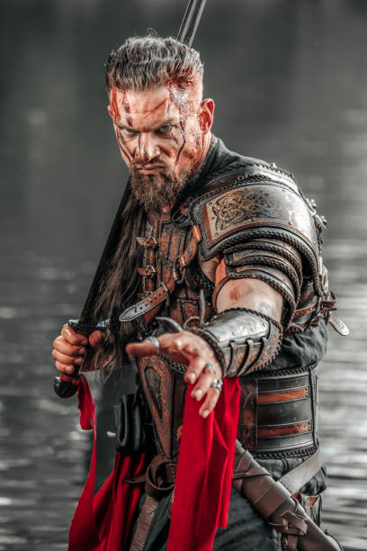 istock Viking Warrior in a fjord 1487682959