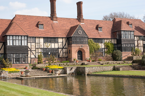 Typical English mock tudor house, the laboratory, Wisley