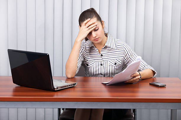istock businesswoman in stress 148768440