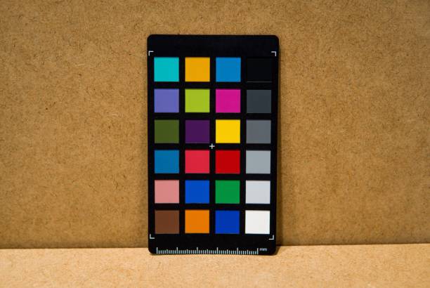 istock Color Chart with Palette For Digital Reflex Cameras. Useful Tool for Photographers to Adjust Colorim 1487697199