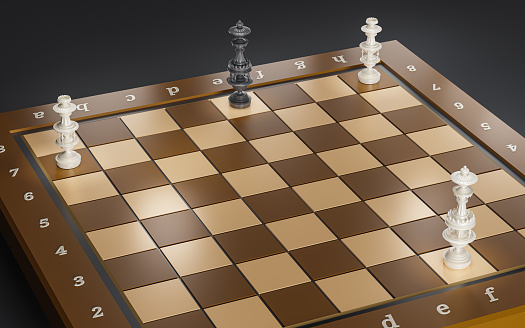 Chess is a strategy board game for two players. It's a square board with 64 squares arranged in an 8x8 layout.