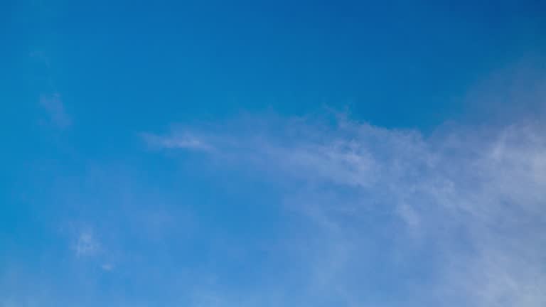 blue sky and white cloud motion background, Time-lapse