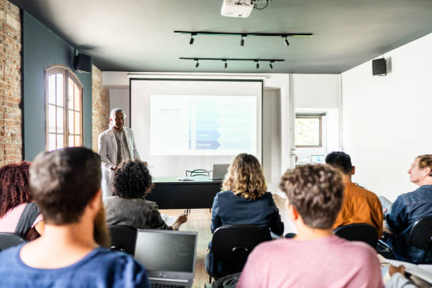 istock Teacher working giving class in the university 1487702697