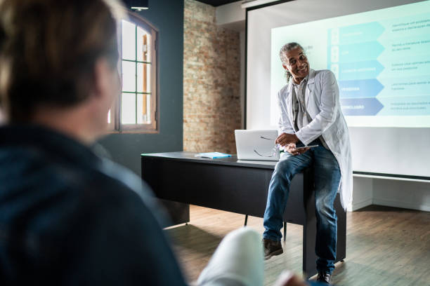 istock Teacher working giving class in the university 1487705507
