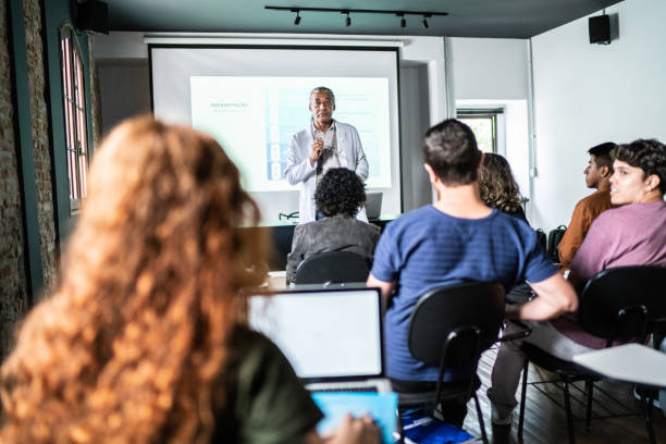istock Teacher working giving class in the university 1487705554