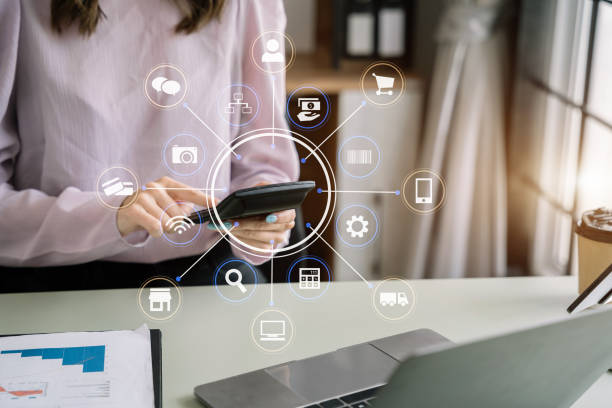 istock Business women or accountant working on laptop computer with business document, graph diagram and calculator on office table in office. 1487707592