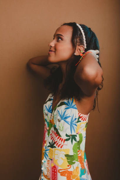 istock Teenage model, pretty, posing for photo 1487709923