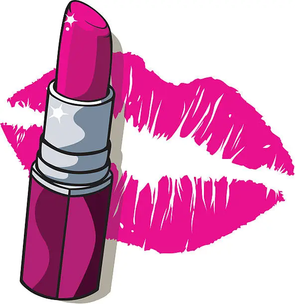 Vector illustration of Cartoon Lipstick