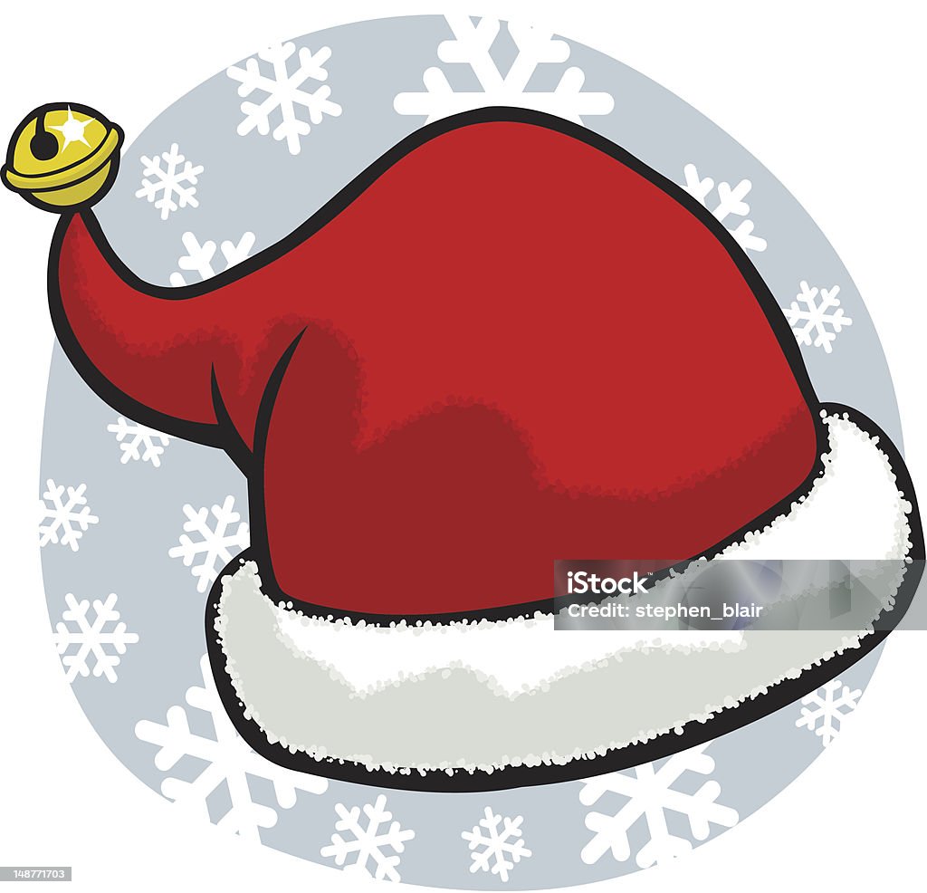 Chapéu de Papai Noel dos desenhos - Vetor de Chapéu royalty-free
