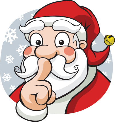 Secret Santa Stock Illustration - Download Image Now - Secret Santa, Santa  Claus, Cartoon - iStock