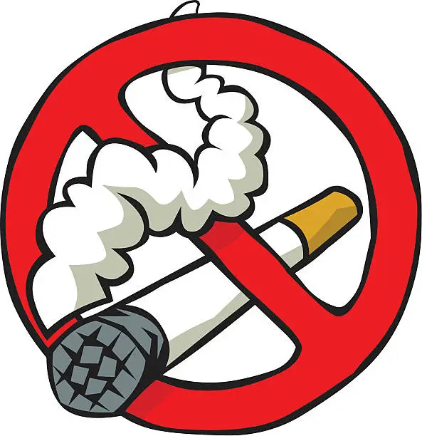 Vector illustration of No Smoking Sign