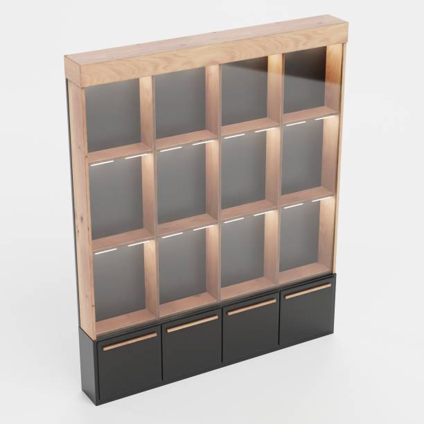 istock Realistic 3D Render of Wine Rack 1487719999