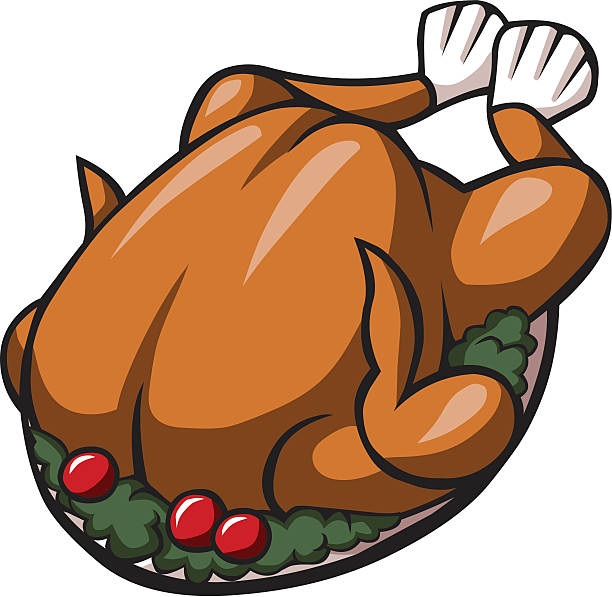 Cartoon Roast Turkey Stock Illustration - Download Image Now - Roast Chicken,  Illustration, Roast Turkey - iStock