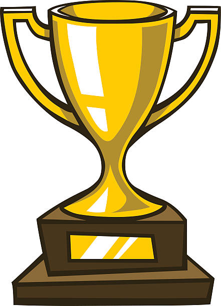 Gold Trophy Stock Illustration - Download Image Now - Trophy - Award,  Cartoon, Award - iStock