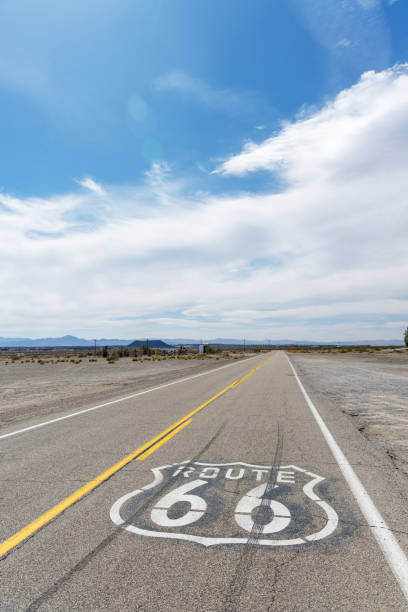 istock Perspective of 66 route road 1487721920