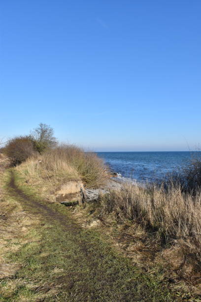 istock A footpath along the coastline has been damaged in a storm. Climate change. 1487730784