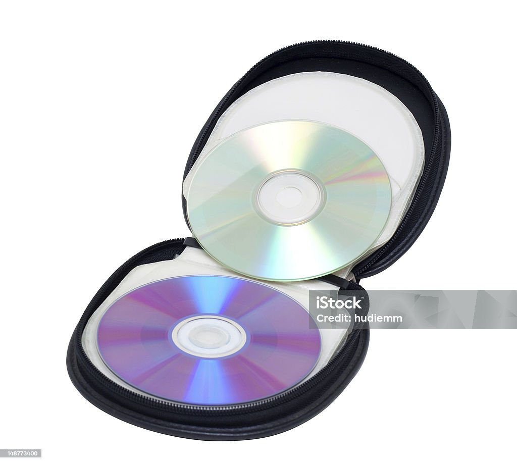 DVD case (Clipping path! - Lizenzfrei Audiozubehör Stock-Foto