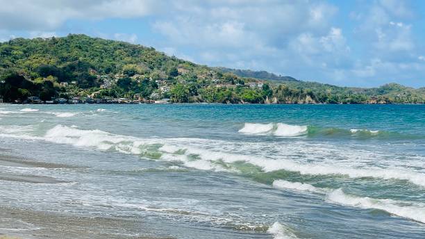 istock Rough sea at Tobago 1487737941