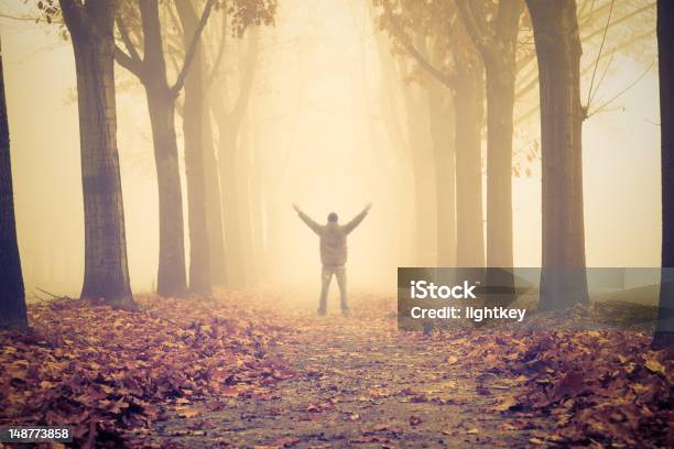기대하면서 솔루션을 가을에 대한 스톡 사진 및 기타 이미지 - 가을, 기도하기, 나무