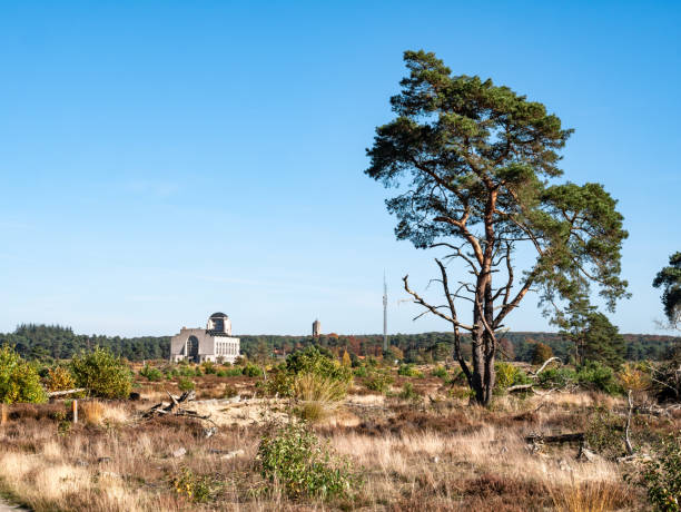 radio kootwijk, ancienne station de transmission radio dans la lande de veluwe, apeldoorn, pays-bas - apeldoorn photos et images de collection