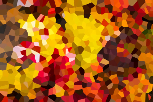 Abstract natural autumn mosaic background for text