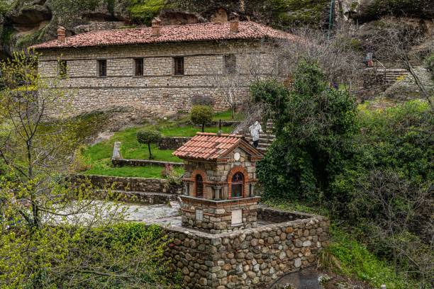 istock Small chapel surrounded by lush greenery. Meteora, Kalabaka, Greece. 1487747985