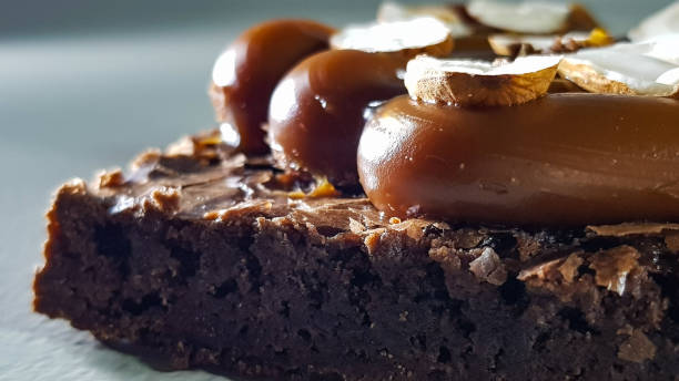istock Pasteleria cake shop brownie coffe 1487756017
