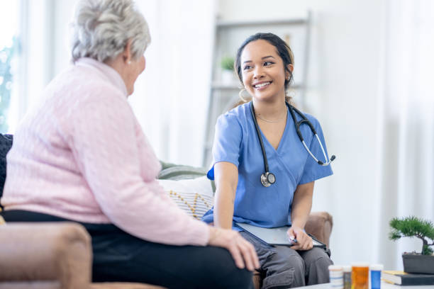 istock Senior Home Care Appointment 1487764502