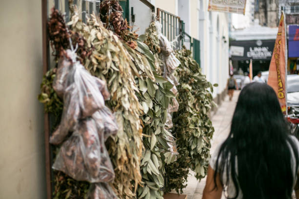 Medicinal herbs on the street