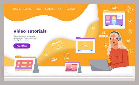 Lecturing Through On Line Video Tutorials Self Study Landing Page Online Lecturing E Learning ...