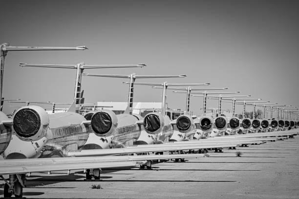 The Pinal County Airpark in Marana, Arizona, functions as a boneyard for civilian commercial aircraft as well as airliner storage, reconfiguration, and reclamation because the low humidity desert is an ideal storage environment.