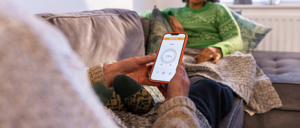 Adjusting The Central Heating On The Mobile App