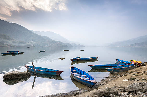 istock Boats on Pokhara Fewa Lake 148778677