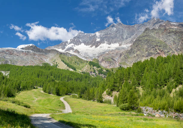 istock The peaks Alphubel,Taschhorn Dom and Lenzspitze over the Sas Fee. 1487795331