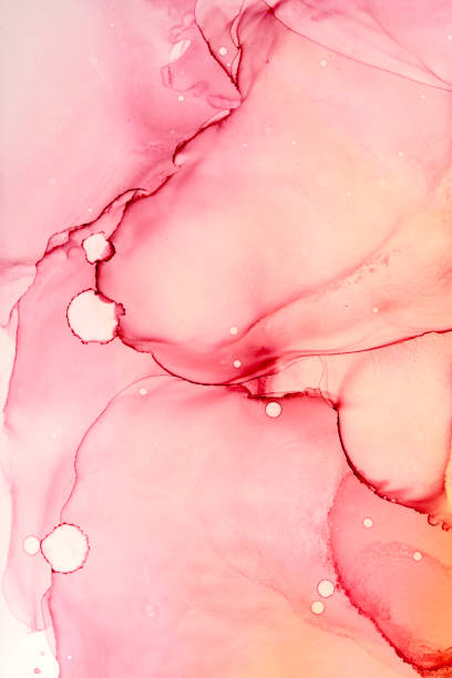 istock Bionic fluid painting, like cells, Fashion shape. 1487797277