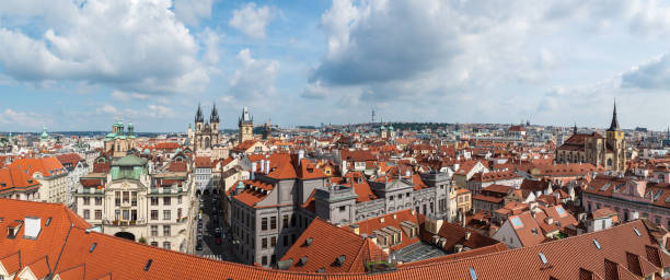 istock Aerial view of Prague 1487797470