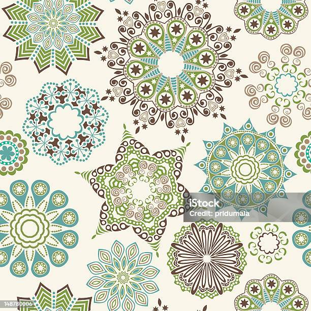 Floral Seamless Pattern Stock Illustration - Download Image Now - Abstract, Beauty In Nature, Blossom