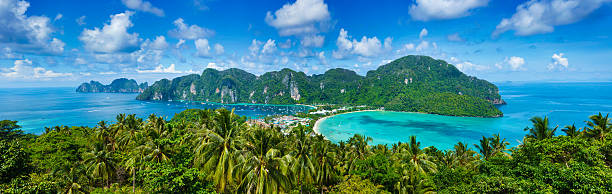 istock A beautiful tropical island with lush foliage 148780056