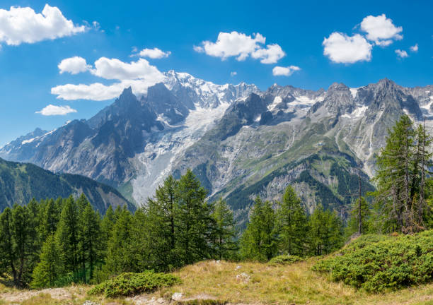 istock The  Mont Blanc massif from Val Ferret valley in Italy. 1487805209