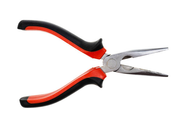 istock snipe-nose pliers with red and black rubber handle 1487809433