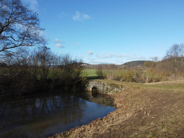 istock Danube valley with fertile fields and good farming 1487809444