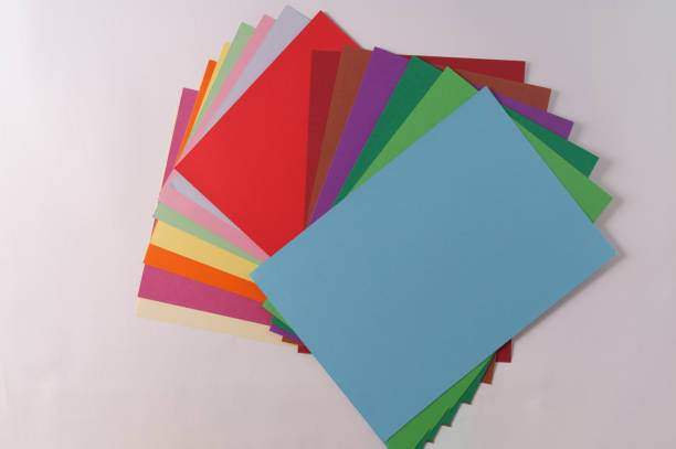 istock Stack of colorful paper of different colors ,top view. 1487812122