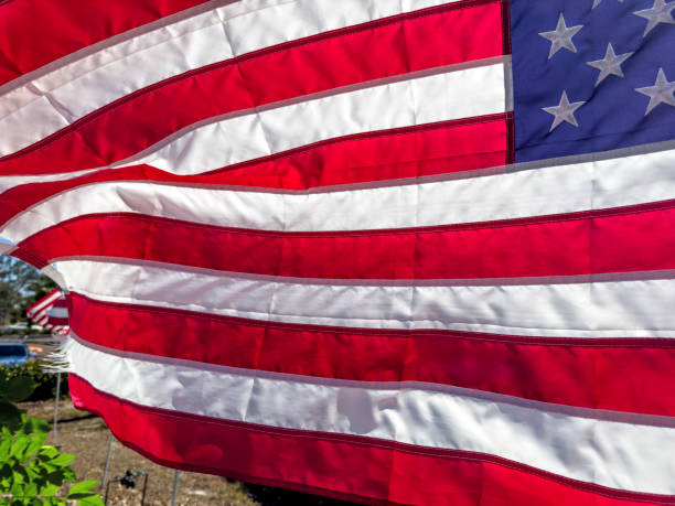 istock Close up American Flag 1487813130