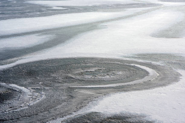 istock frozen lake with surrounding snow 1487814079
