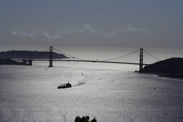 San Francisco from Angel Isand stock photo