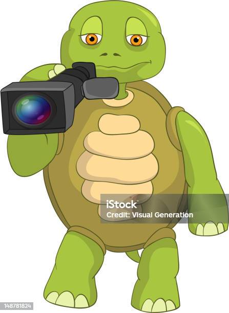 Funny Turtle Cameraman Stock Illustration - Download Image Now -  Characters, Turtle, Broadcasting - iStock