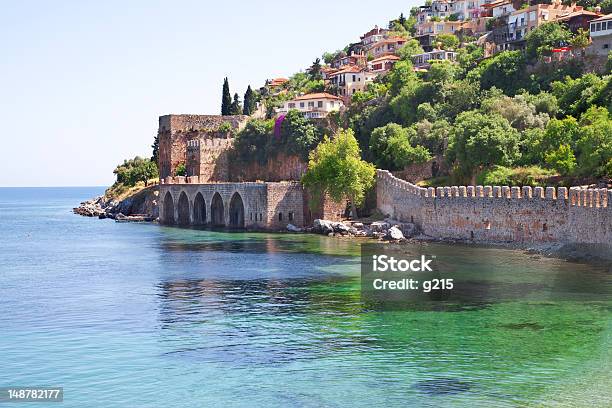 Old Fort In The Turkish City Of Alanya Stock Photo - Download Image Now - Alanya, Antique, Bay of Water