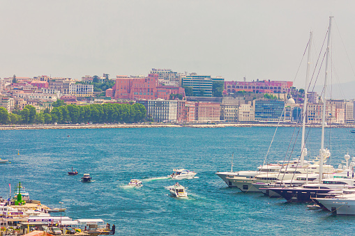 Photo of an harbor full of yacht in Acquamorta, Monte di Procida